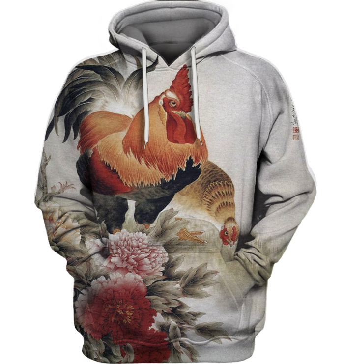 3D All Over Print Chicken Shirt-Apparel-6teenth World-Hoodie-S-Vibe Cosy™