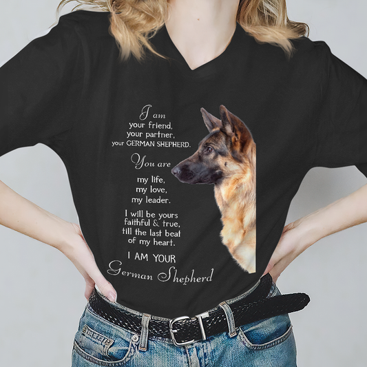 Dog T-shirt I Am Your Friend German Shepherd