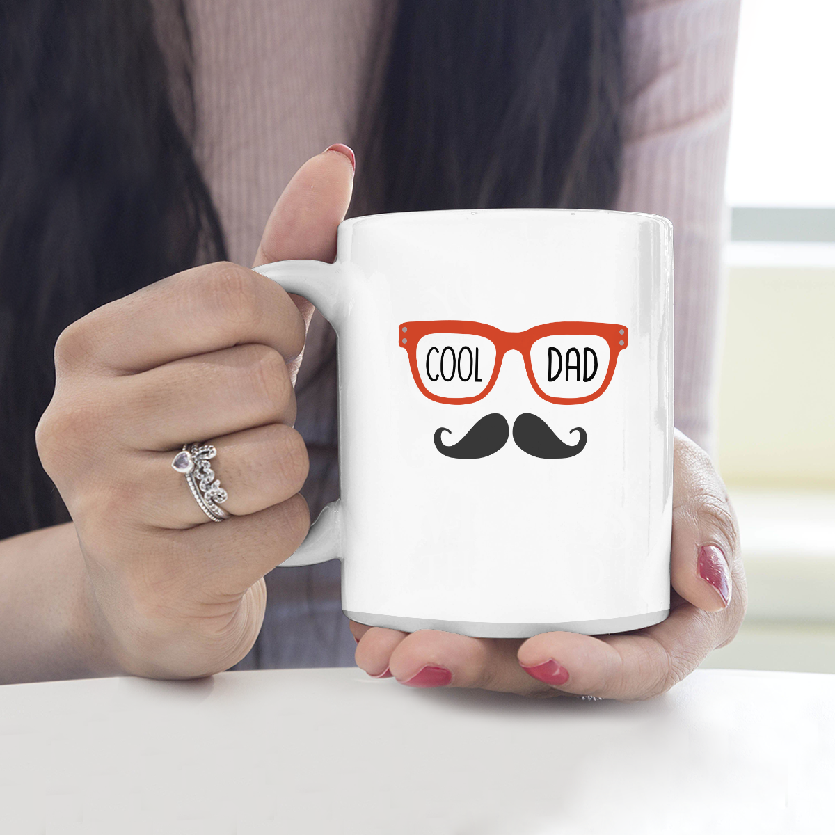 Best Gift For Dad White Mug Super Cool Papa