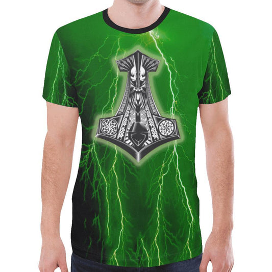 Viking T-shirt - Lightning Hammer A6 - Amaze Style™-NEW ALL OVER PRINT T-SHIRTS