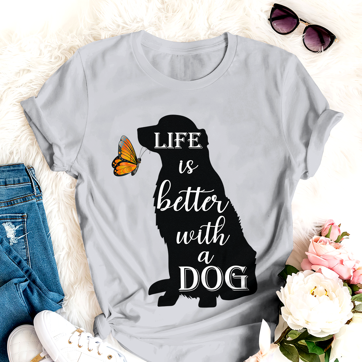 Life Is Better With A Dog Personalized T-shirt Amazing Gift For Friends