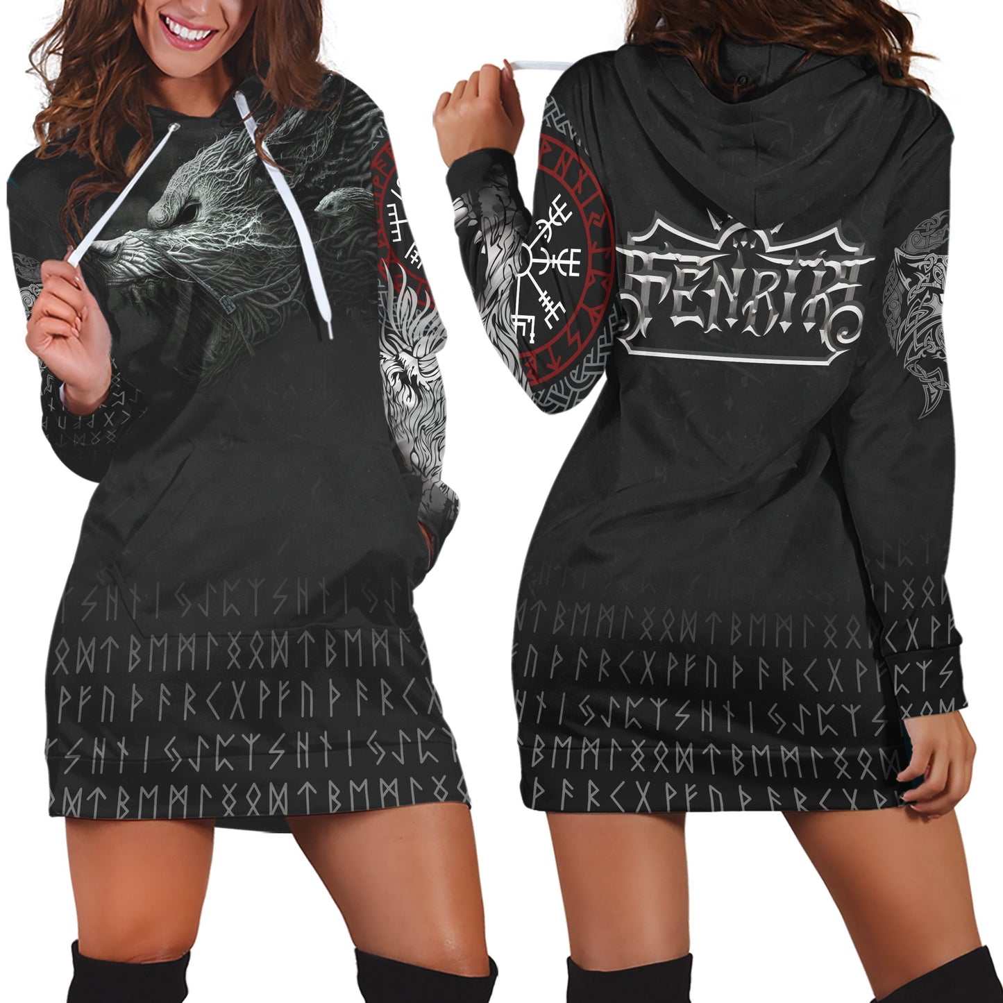 Viking Fenrir All Over - Amaze Style™-Apparel