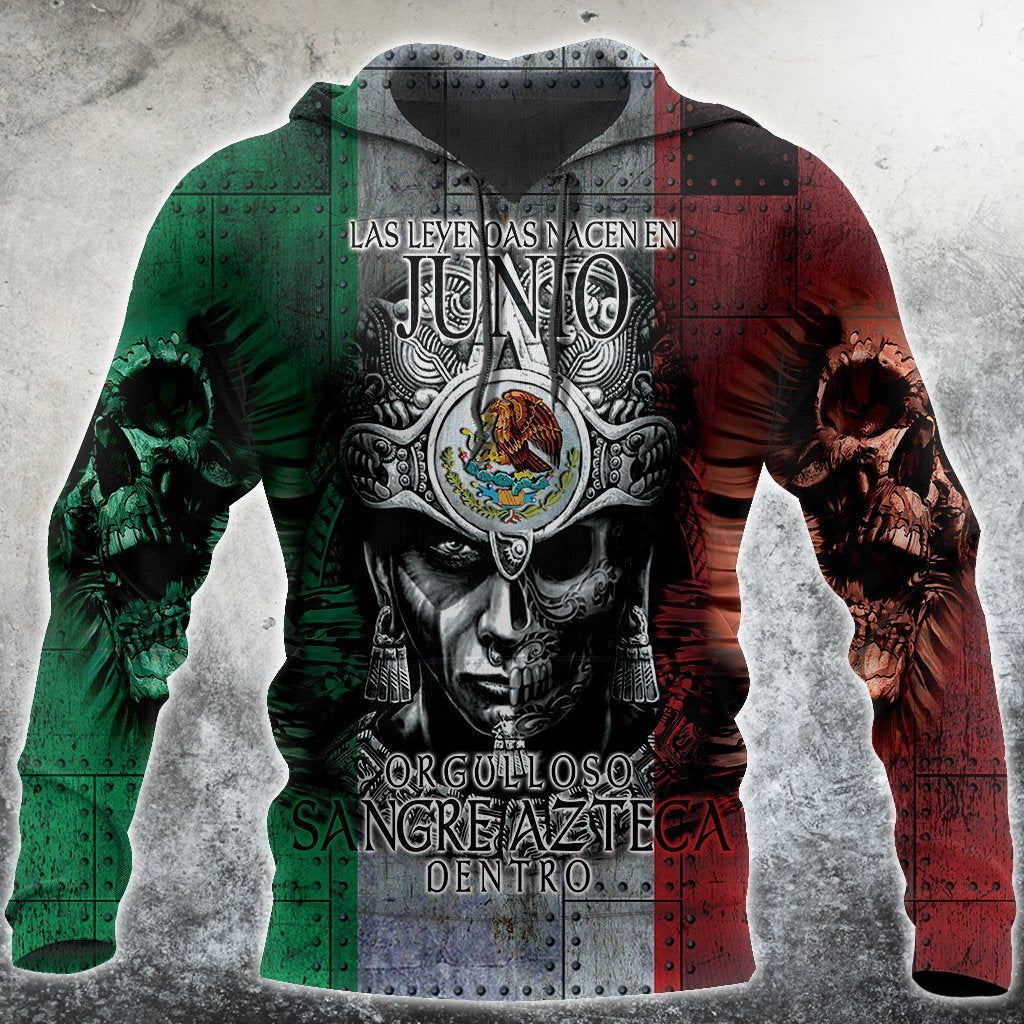 3D All Over Aztec Warrior Mexican 06 Hoodie - Amaze Style™-Apparel