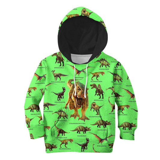 3D All Over Printed Green Dinosaurs T-Rex Shirts - Amaze Style™-Apparel