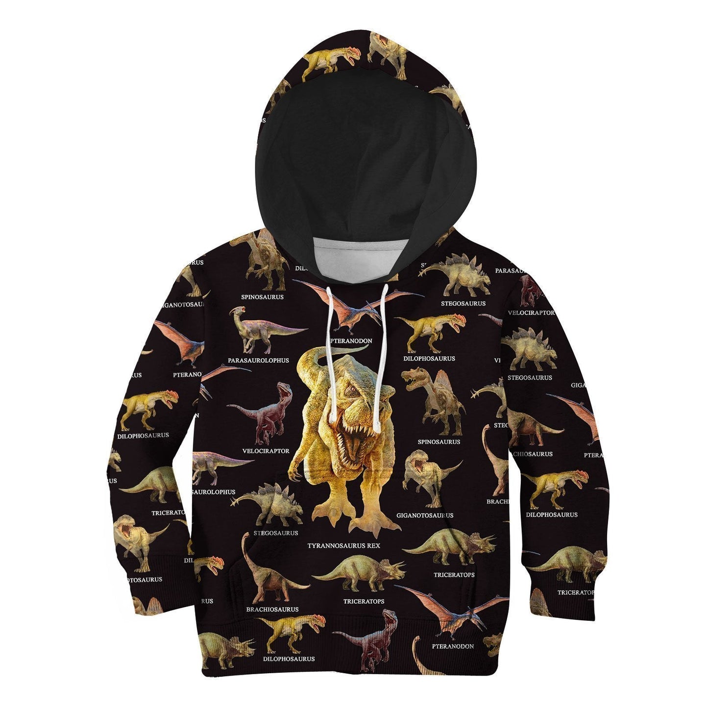 3D All Over Printed Black Dinosaurs T-Rex Shirts - Amaze Style™-Apparel