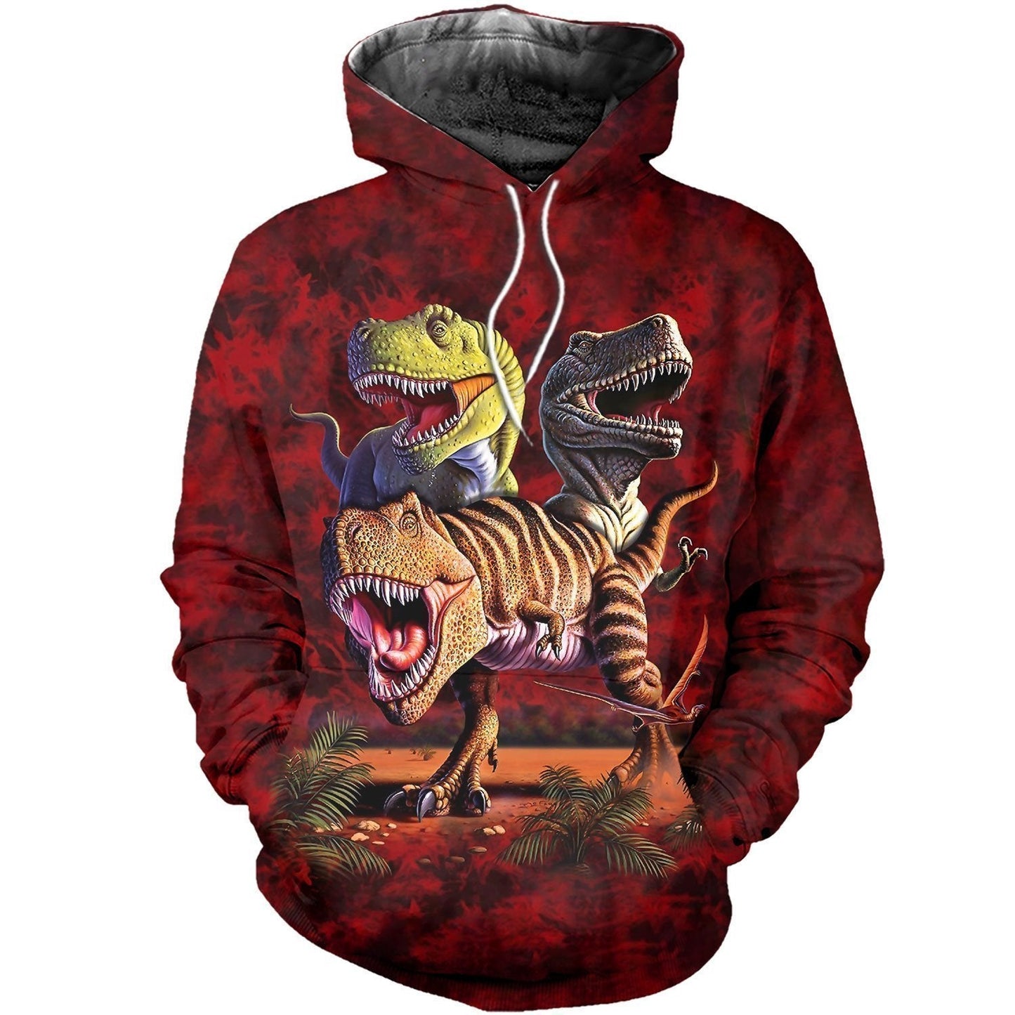 3D All Over Printed T-Rex Collage Shirts and Shorts - Amaze Style™-Apparel