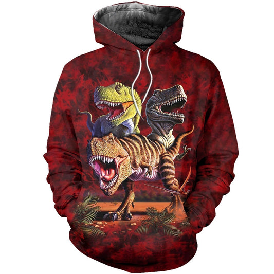 3D All Over Printed T-Rex Collage Shirts and Shorts - Amaze Style™-Apparel