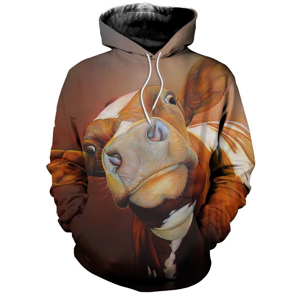 3D All Over Printed Face Cow Shirts - Amaze Style™-Apparel