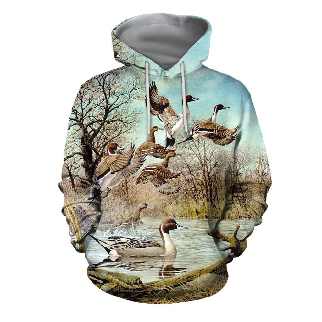 3D All Over Printed Duck Shirts And Shorts-Apparel-6teenth World-Hoodie-S-Vibe Cosy™
