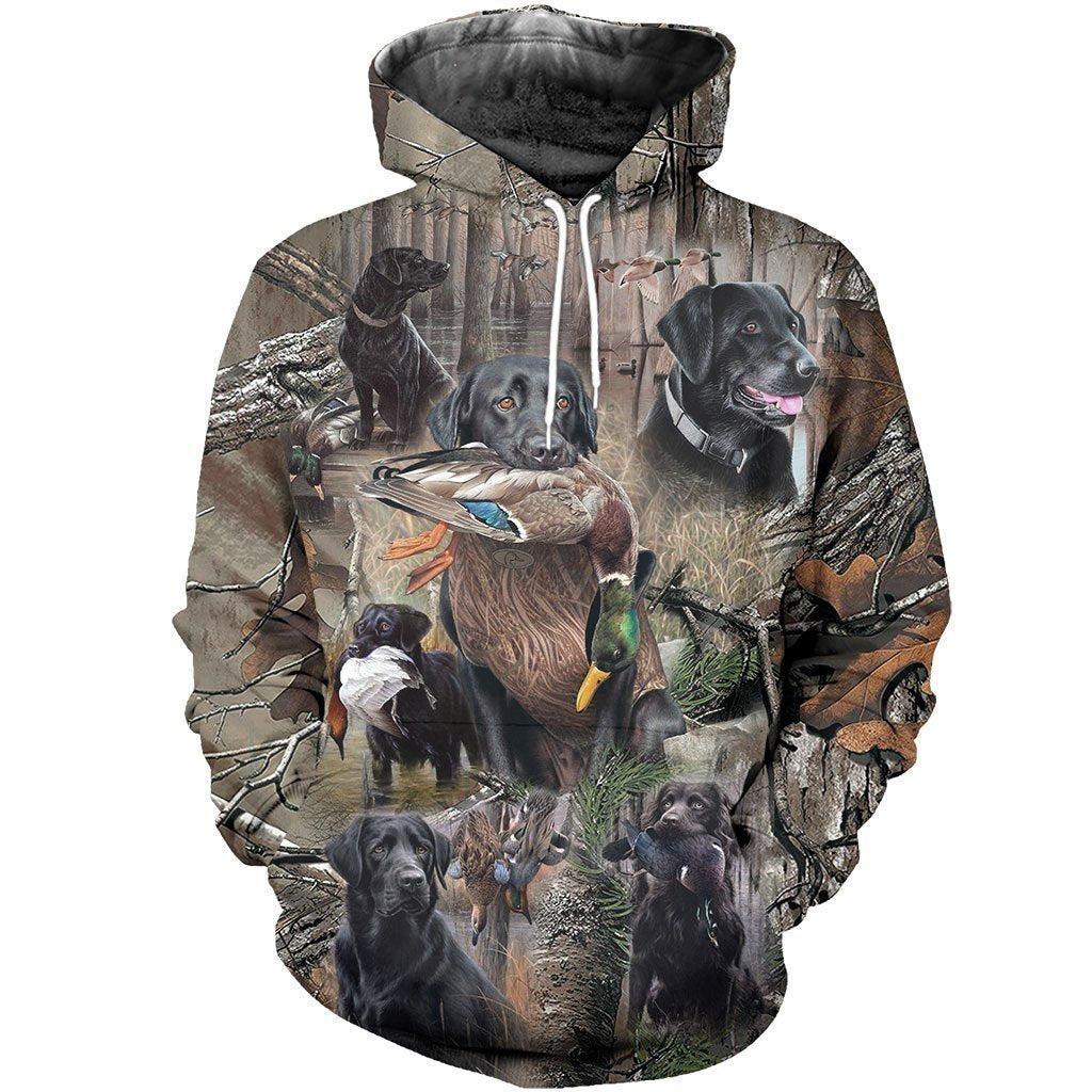 3D All Over Printed Labrador Retriever Hunting Dog Camo Art - Amaze Style™-Apparel