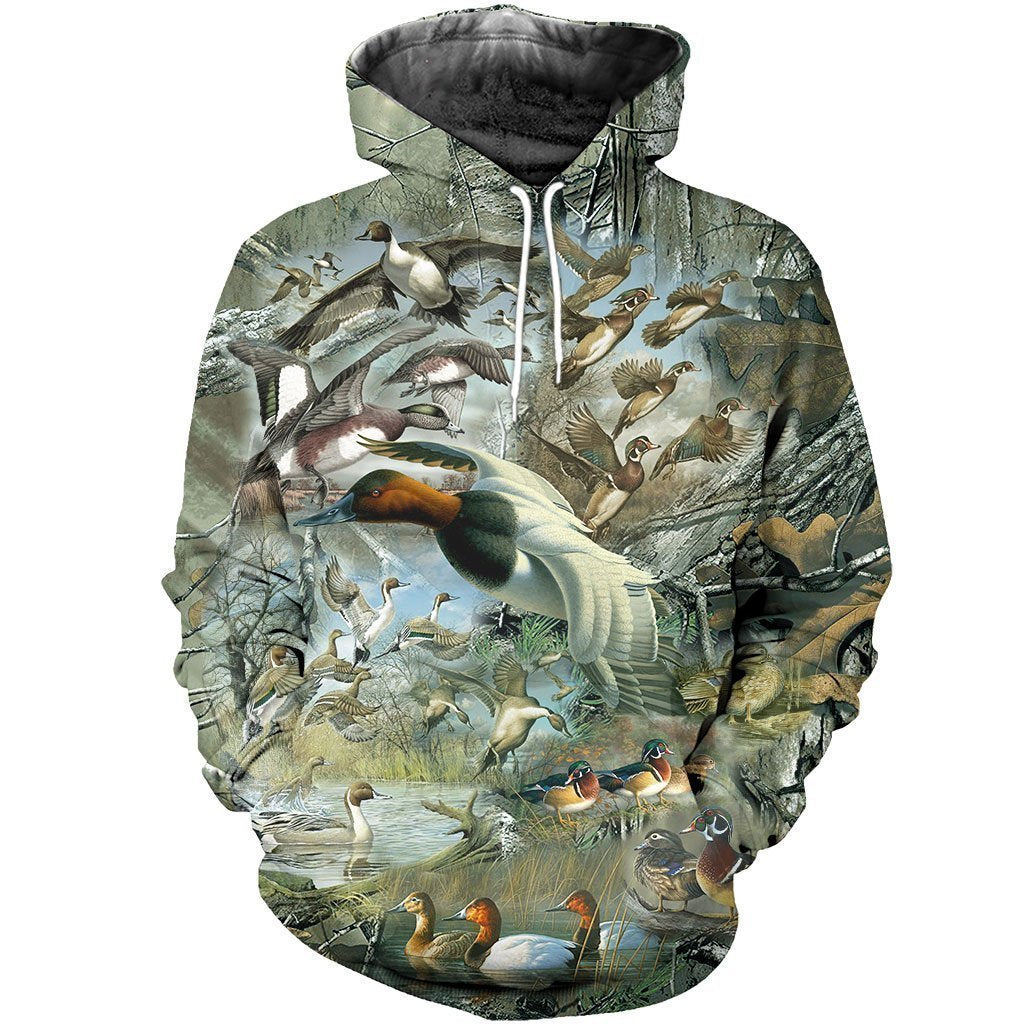 3D All Over Printed Camo Duck Hunting Art Shirts - Amaze Style™-Apparel