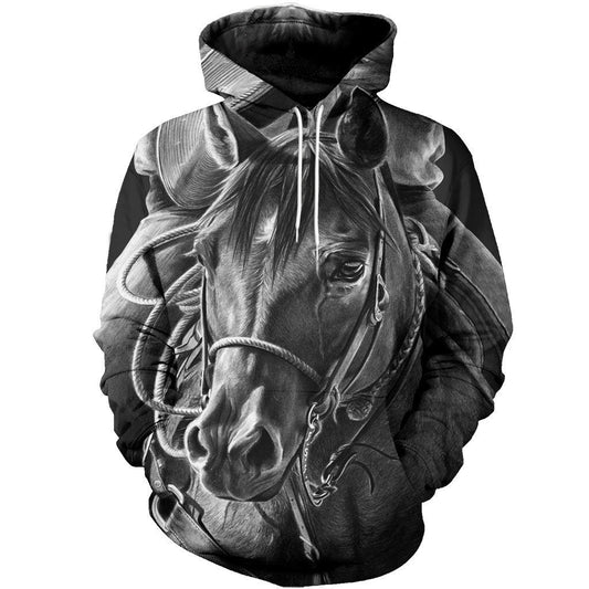 3D Printed Mono Horse Art Clothes - Amaze Style™-Apparel