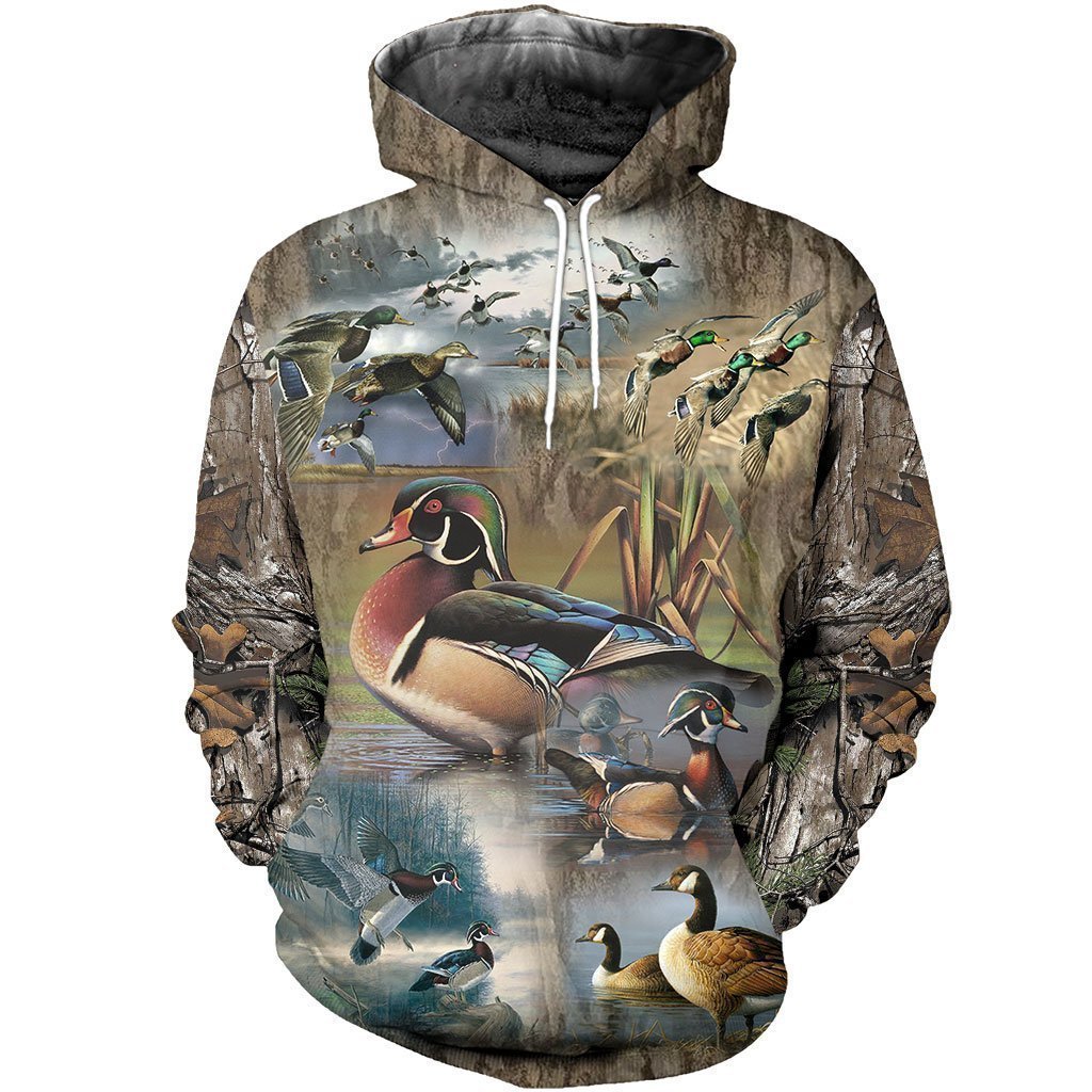 3D All Over Printed Hunting Duck Shirts - Amaze Style™-Apparel