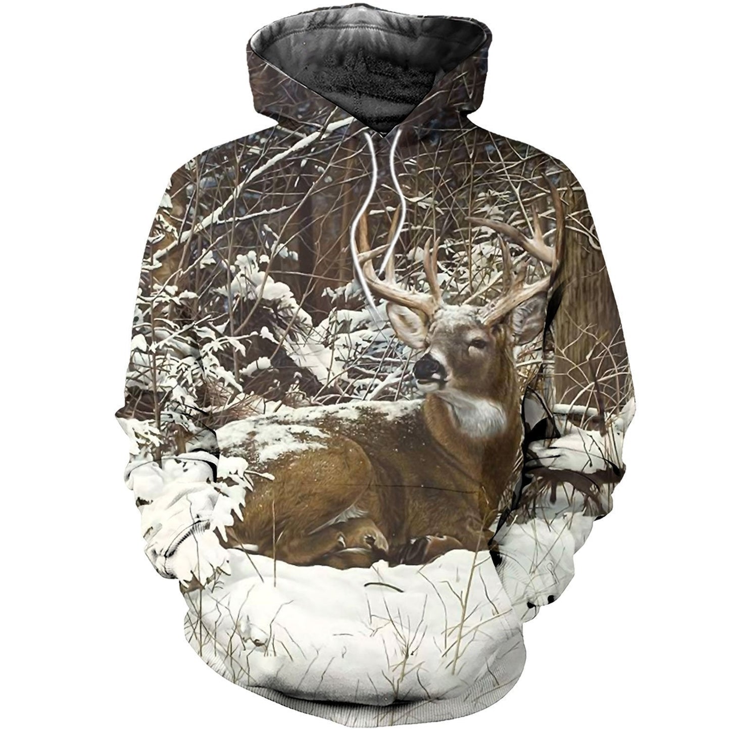 3D All Over Printed Winter Deer Shirts - Amaze Style™-Apparel