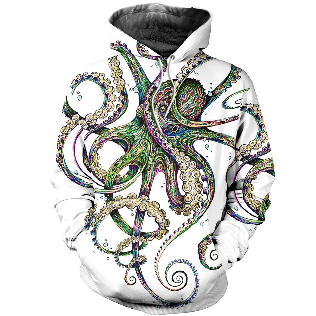 3D All Over Printed Octopsychedelia Shirts and Shorts - Amaze Style™-Apparel