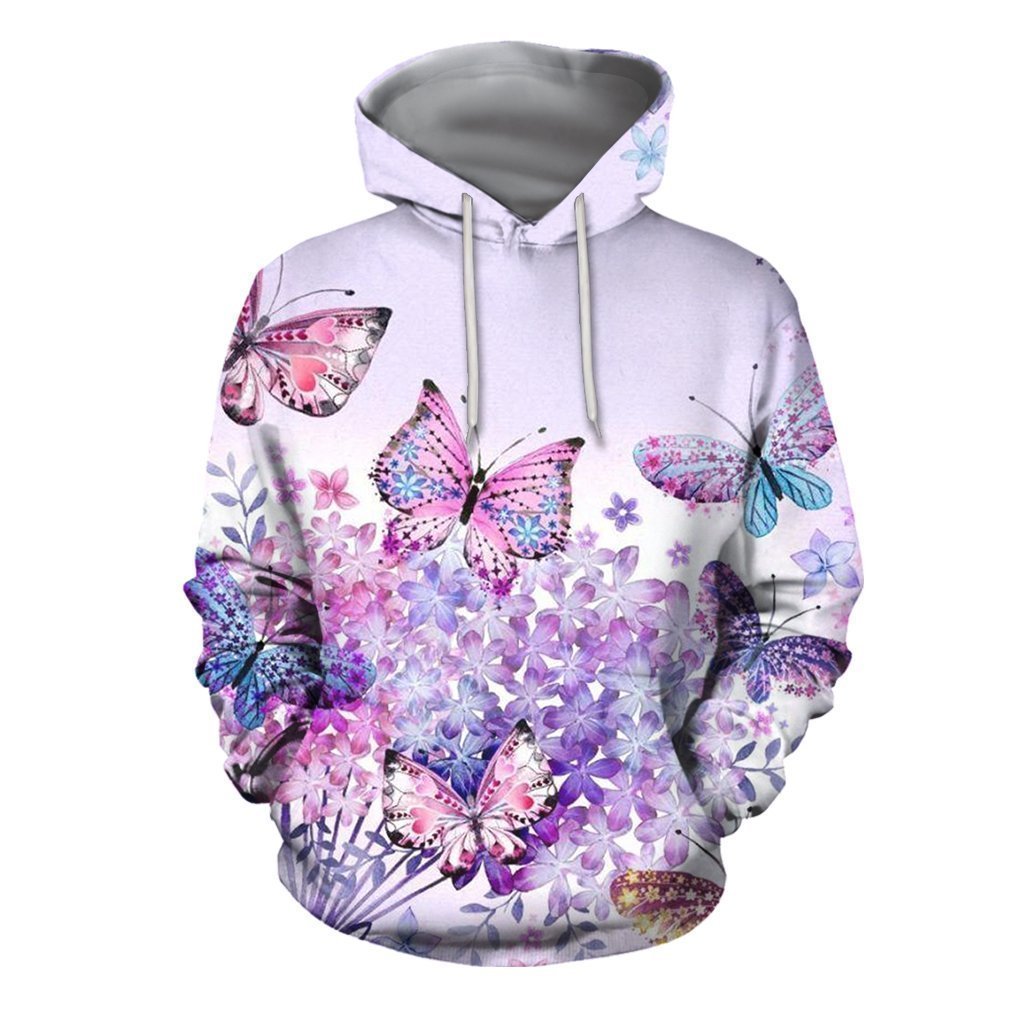 3D All Over Printed Butterflies Clothes-Apparel-6teenth World-Hoodie-S-Vibe Cosy™
