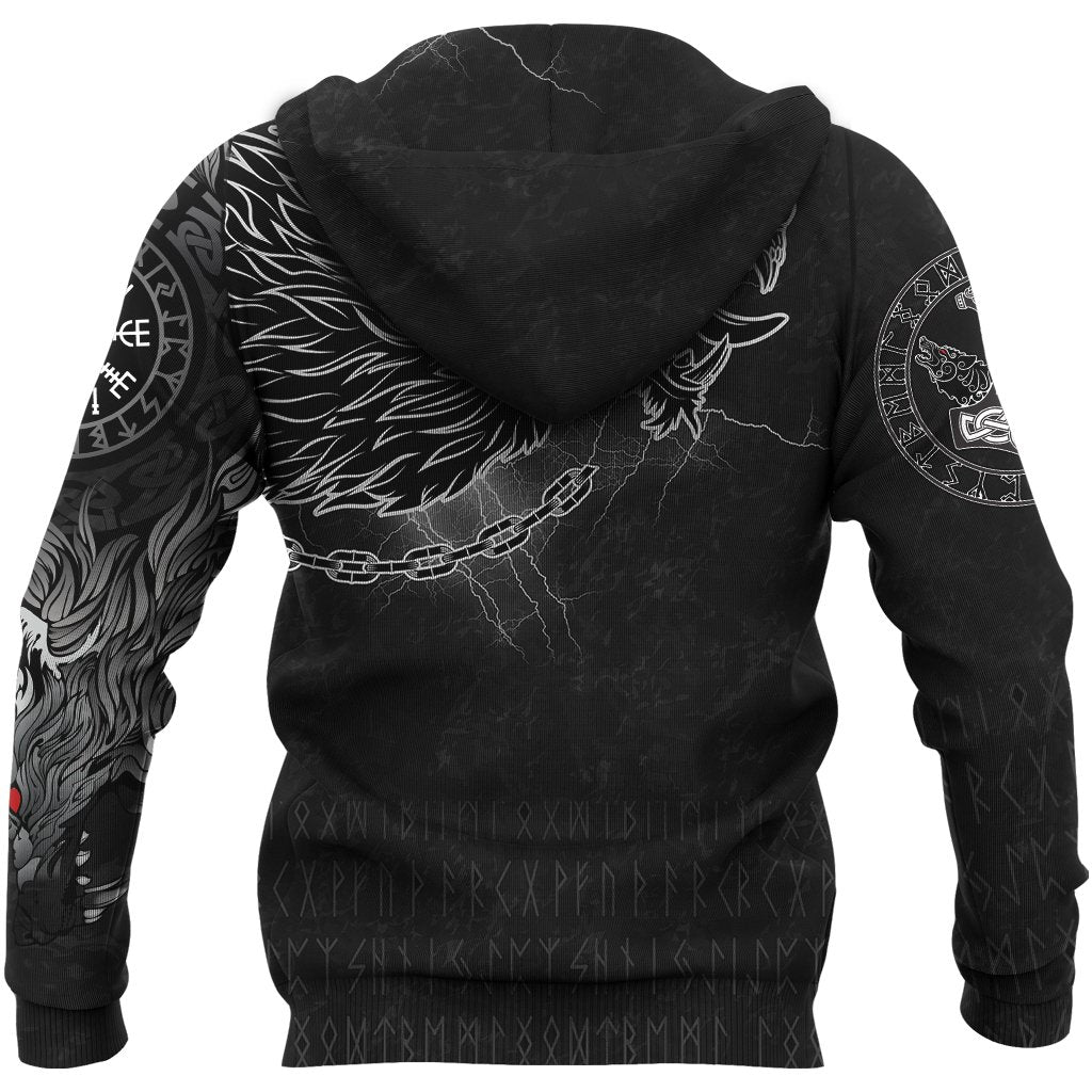 Viking Fenrir Norse Wolf Thunderstorm