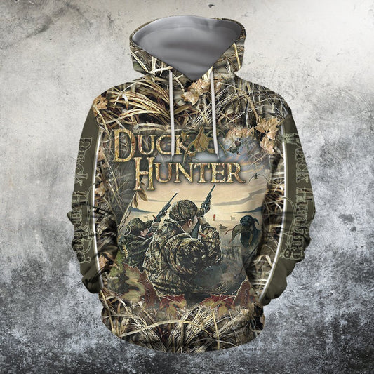 3D All Over Printed Duck Hunter Hoodie - Amaze Style™-Apparel
