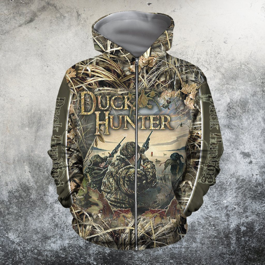 3D All Over Printed Duck Hunter Hoodie - Amaze Style™-Apparel
