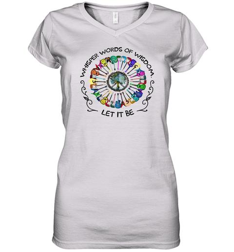 Whisper words of wisdom, Let it be - hippie - Premium Unisex Shirt