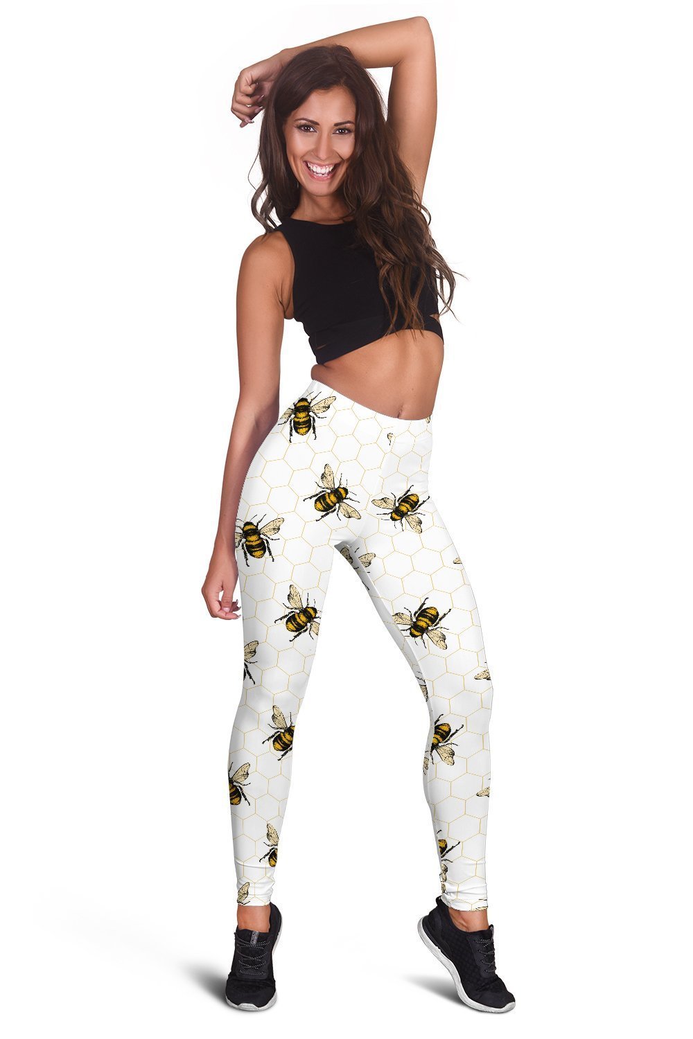 3D All Over Print Many Bee Legging - Amaze Style™-Apparel