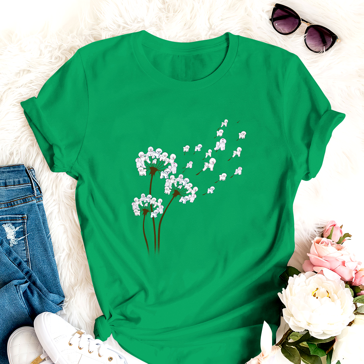Bichon Dandelion Flower Special Amazing Gift For Dog Lover