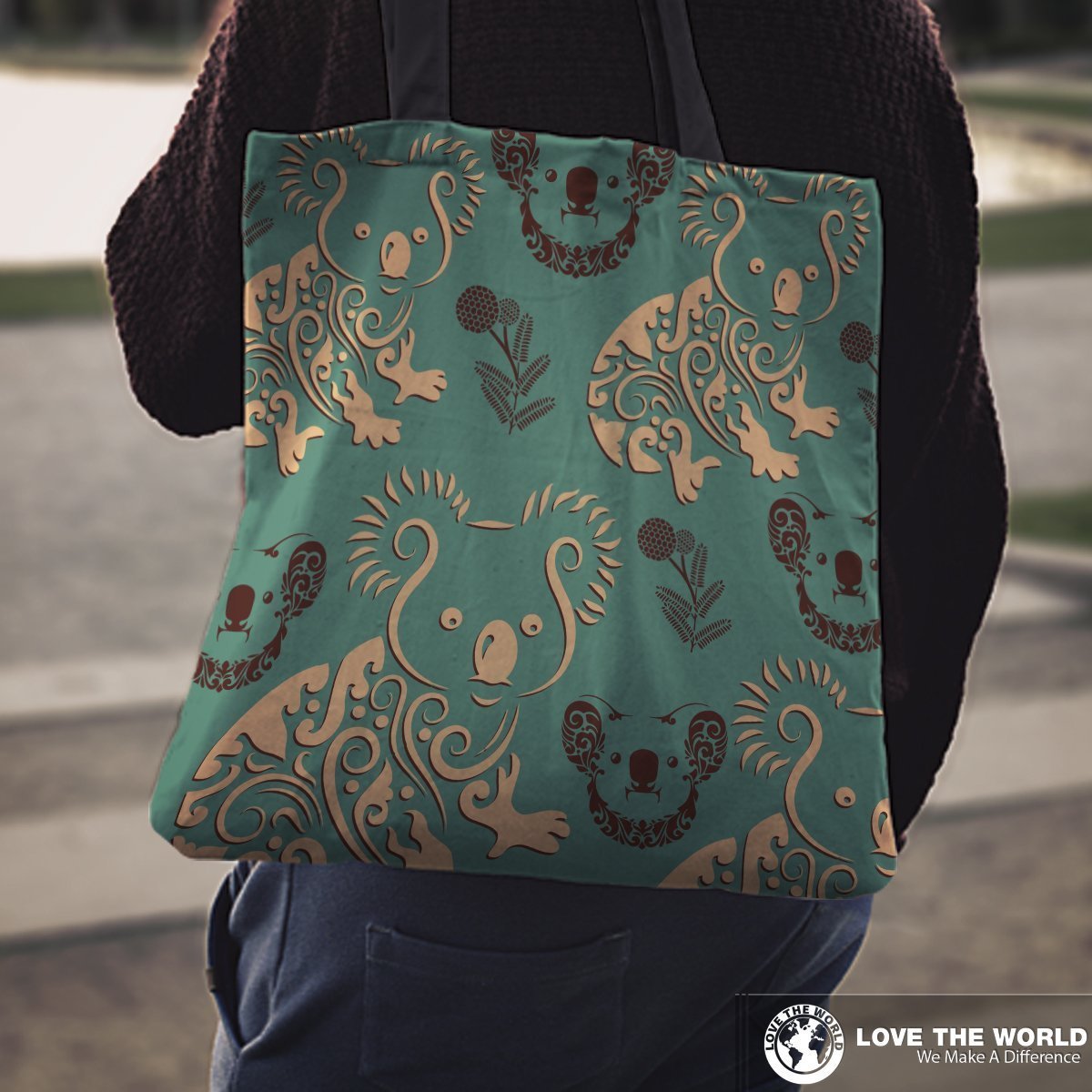 Australia Tote Bags - Australia Koala With Flowers NN9 - Amaze Style™-TOTE BAGS