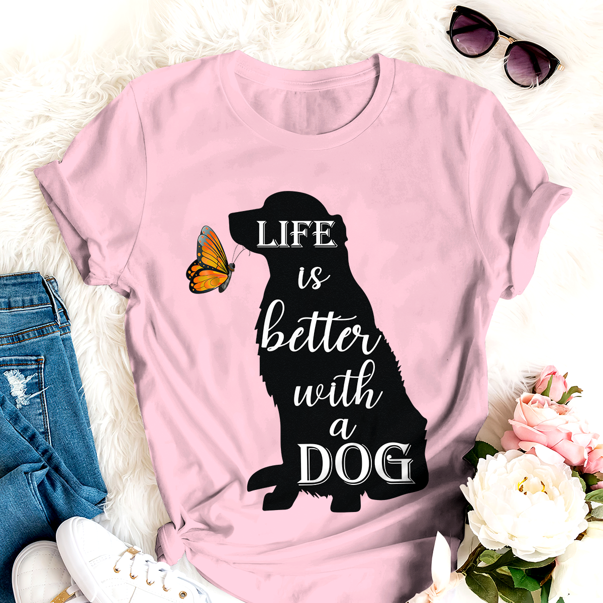 Life Is Better With A Dog Personalized T-shirt Amazing Gift For Friends
