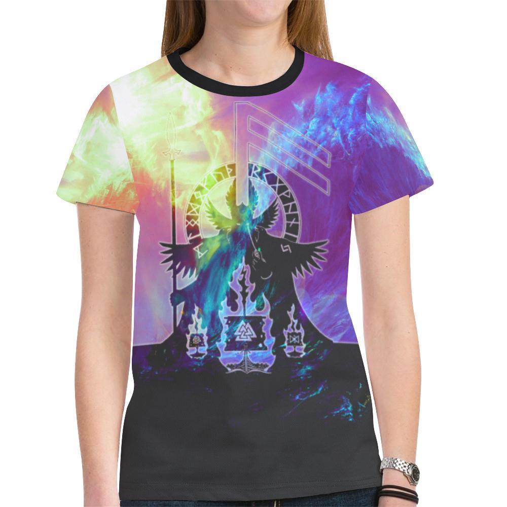 Viking T-shirt - Valknut In The Storm A6 - Amaze Style™-NEW ALL OVER PRINT T-SHIRTS