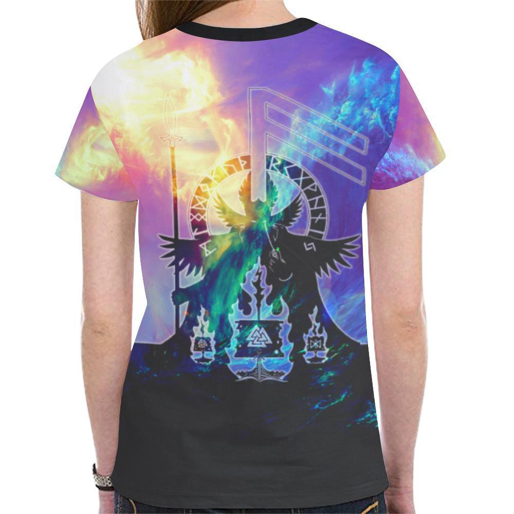 Viking T-shirt - Valknut In The Storm A6 - Amaze Style™-NEW ALL OVER PRINT T-SHIRTS