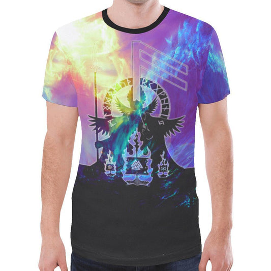 Viking T-shirt - Valknut In The Storm A6 - Amaze Style™-NEW ALL OVER PRINT T-SHIRTS