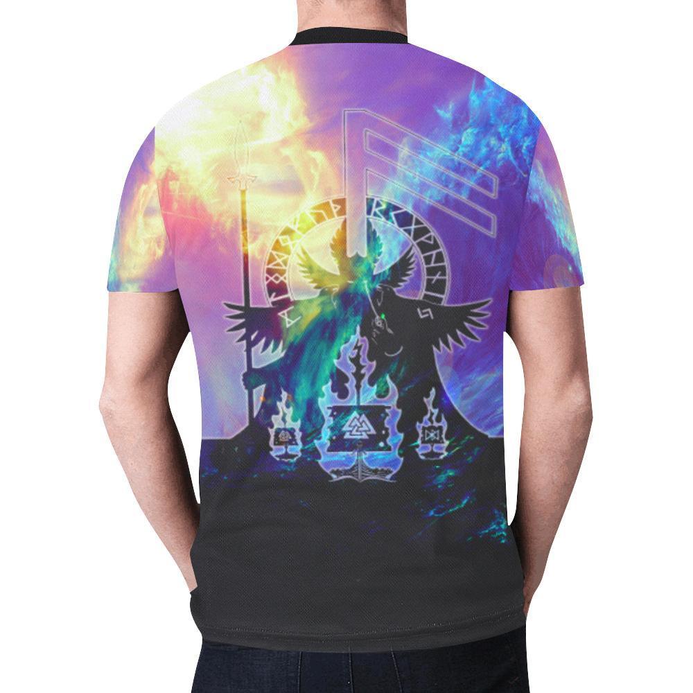 Viking T-shirt - Valknut In The Storm A6 - Amaze Style™-NEW ALL OVER PRINT T-SHIRTS