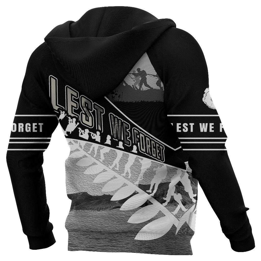 Anzac Day New Zealand Zip Hoodie, Never Forget Full Zip Hoodie PL03032005 - Amaze Style™-Apparel