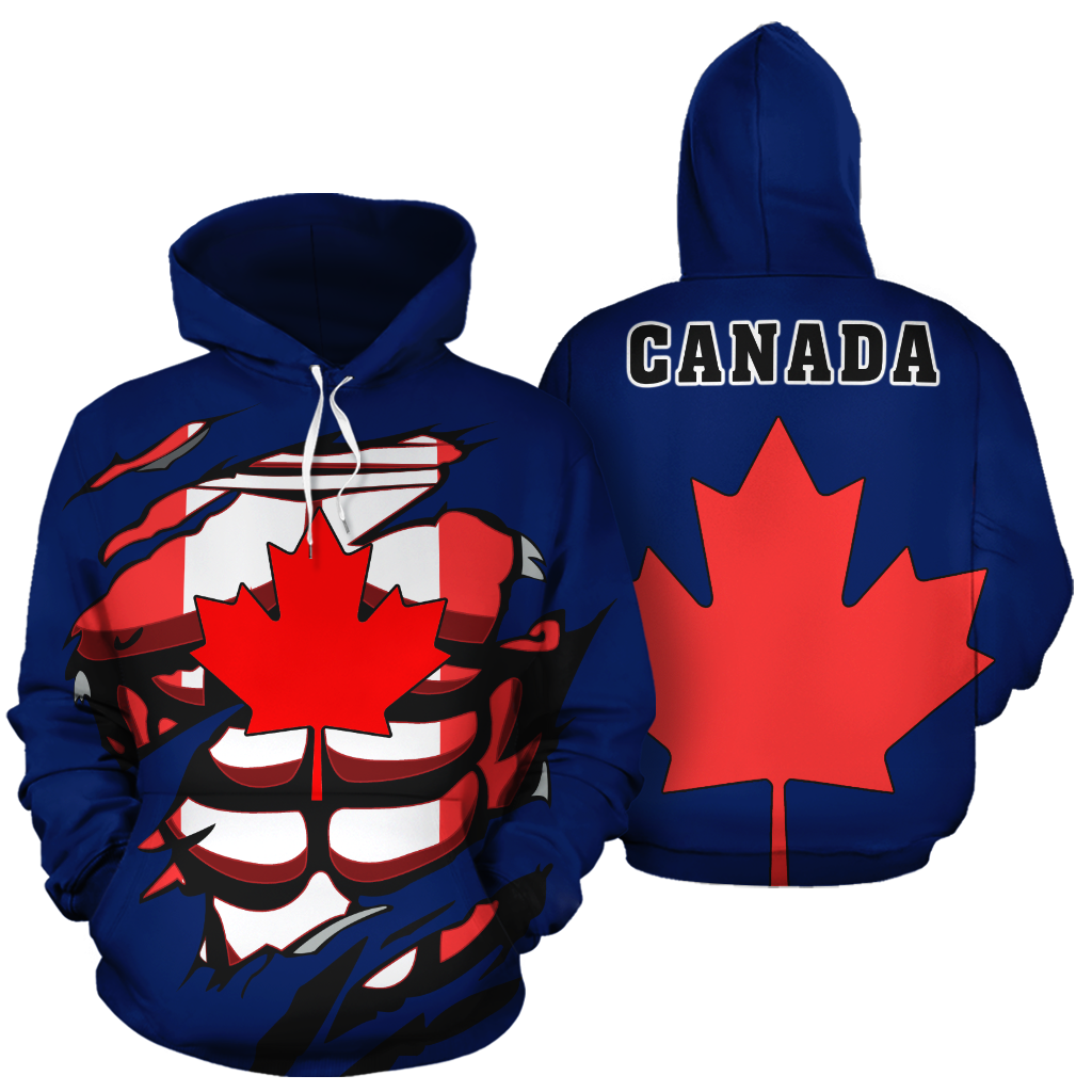 Canada In Me All-Over Hoodie Maple Leafs PL - Amaze Style™-Apparel