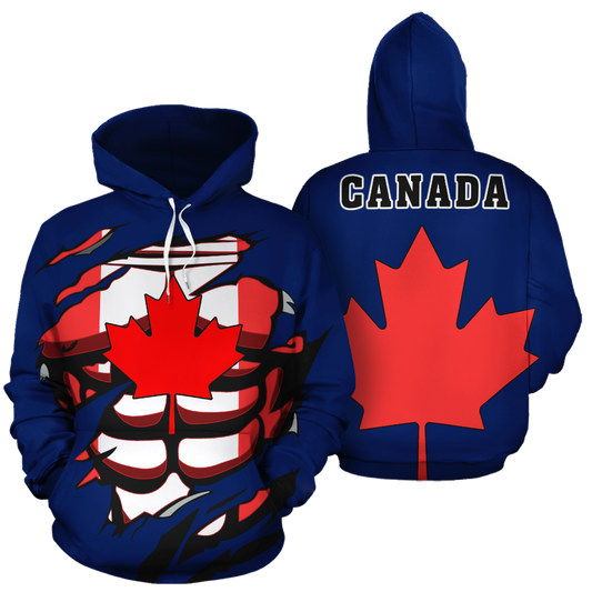 Canada In Me All-Over Hoodie Maple Leafs PL - Amaze Style™-Apparel