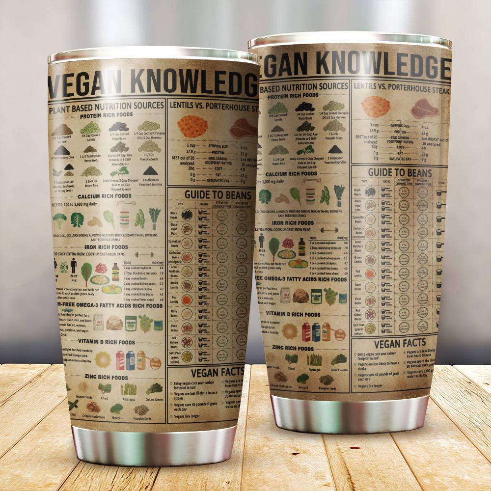 Vegan Knowledge Tumbler TA032325 - Amaze Style™-