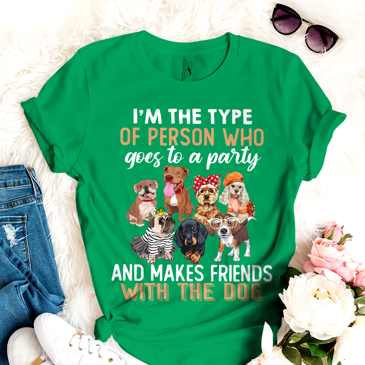 Dog T-shirt Make Friends With The Dogs TH
