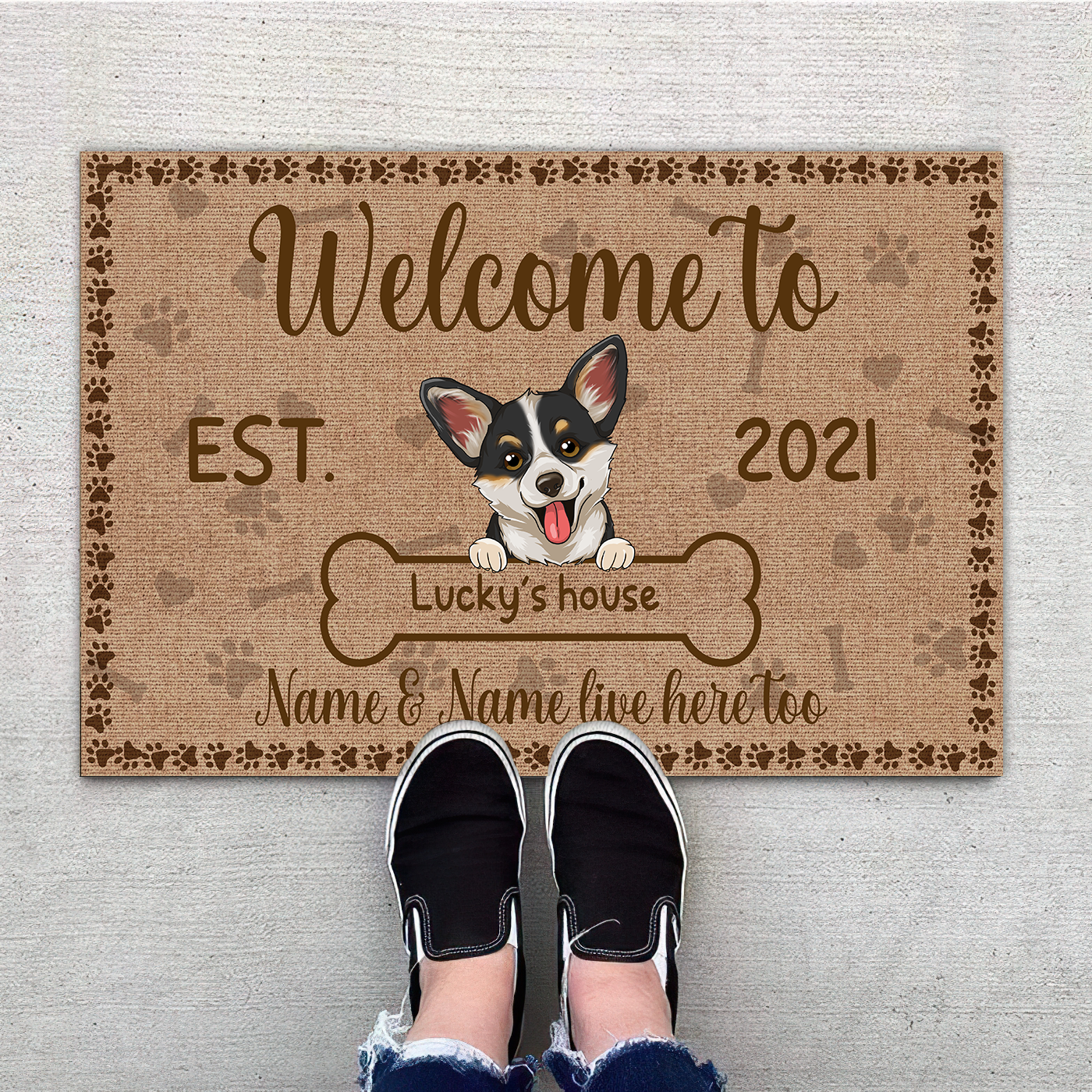 Welcome Doormat Test Customily