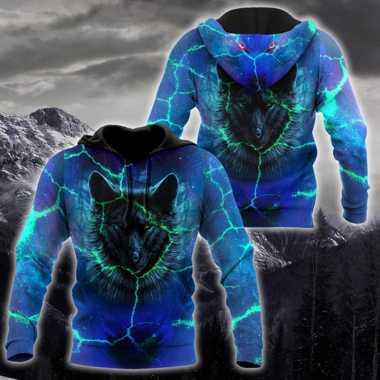 All Over Printed Magical Wolf Hoodie NTN10012003-MEI