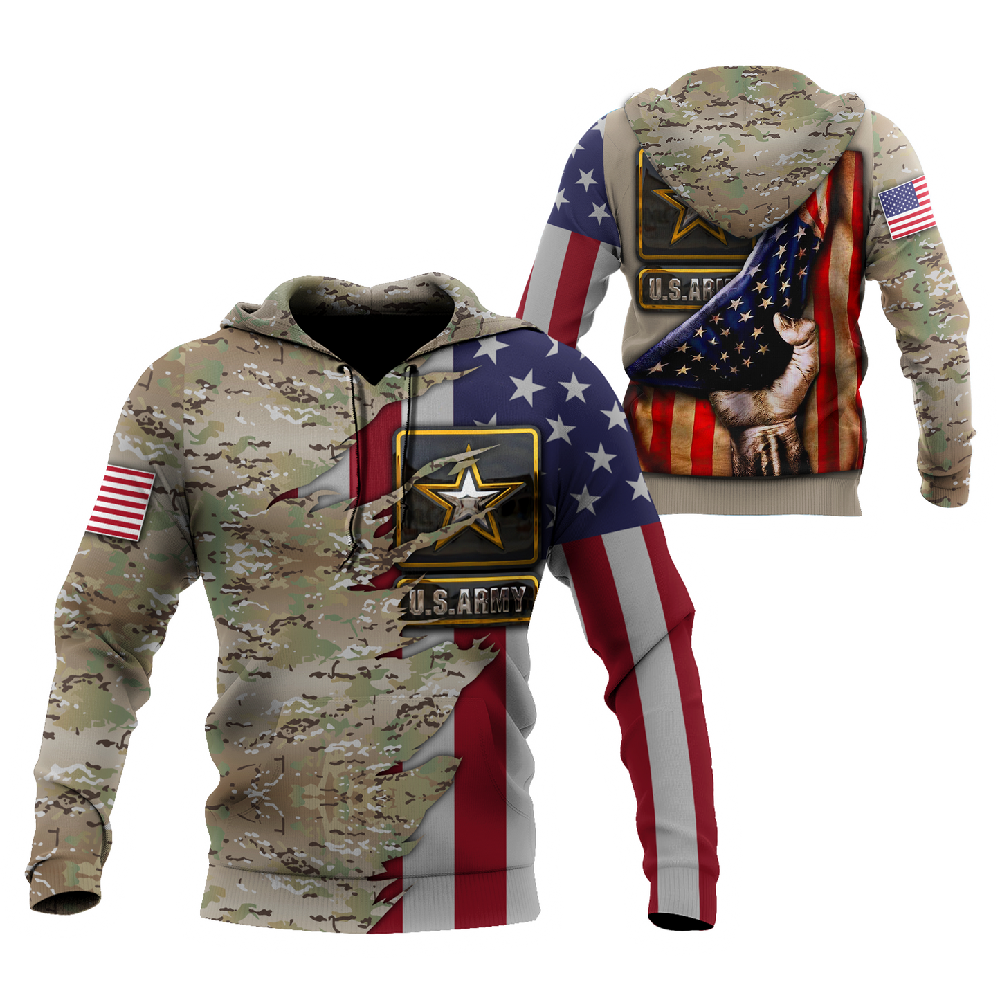 US Army 3D All Over Printed Shirts  MH1210201