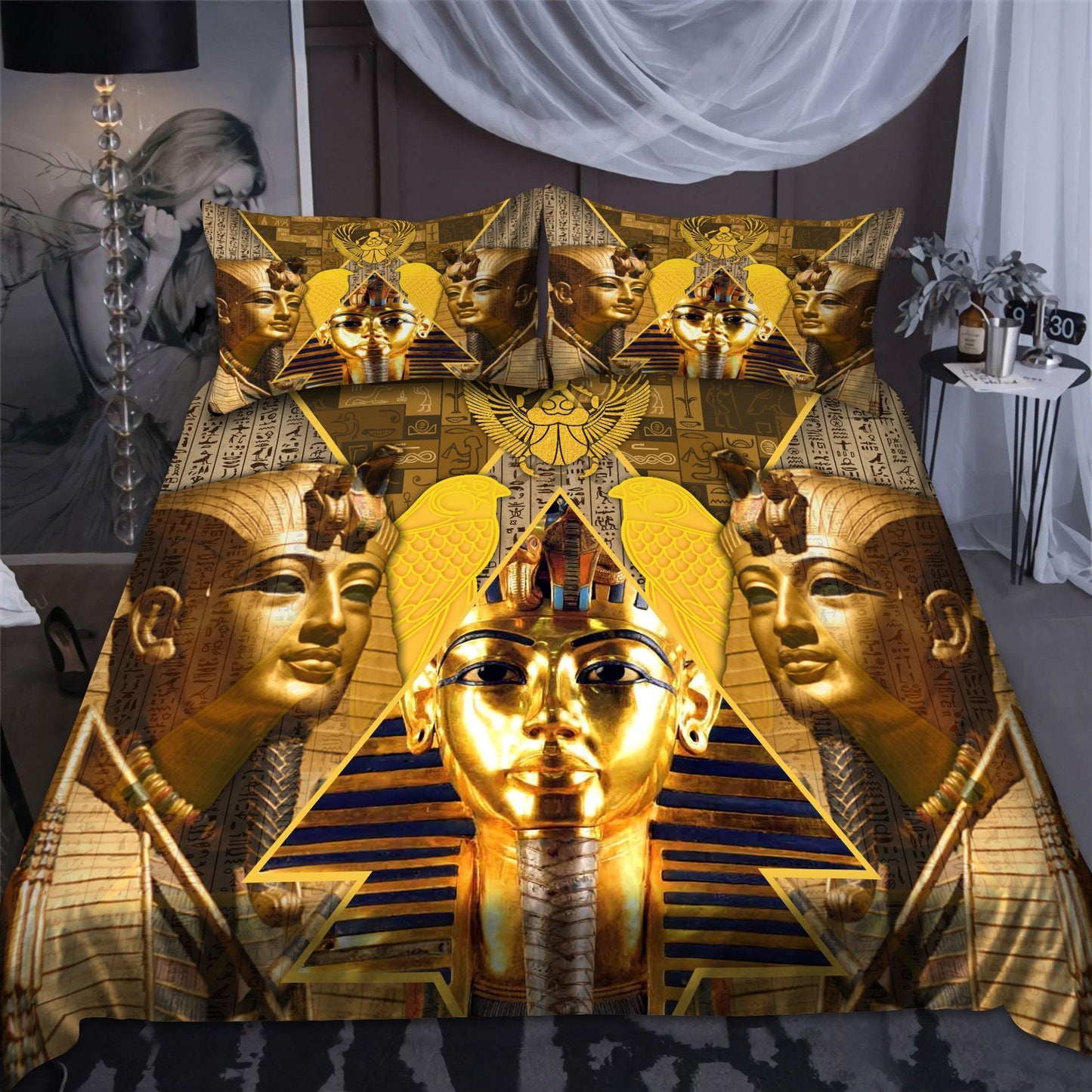 Ancient Egyptian Pharaoh Bedding Set Pi26062003