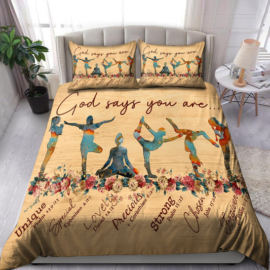 Yoga-God Says You Are Bedding Set Pi20072001