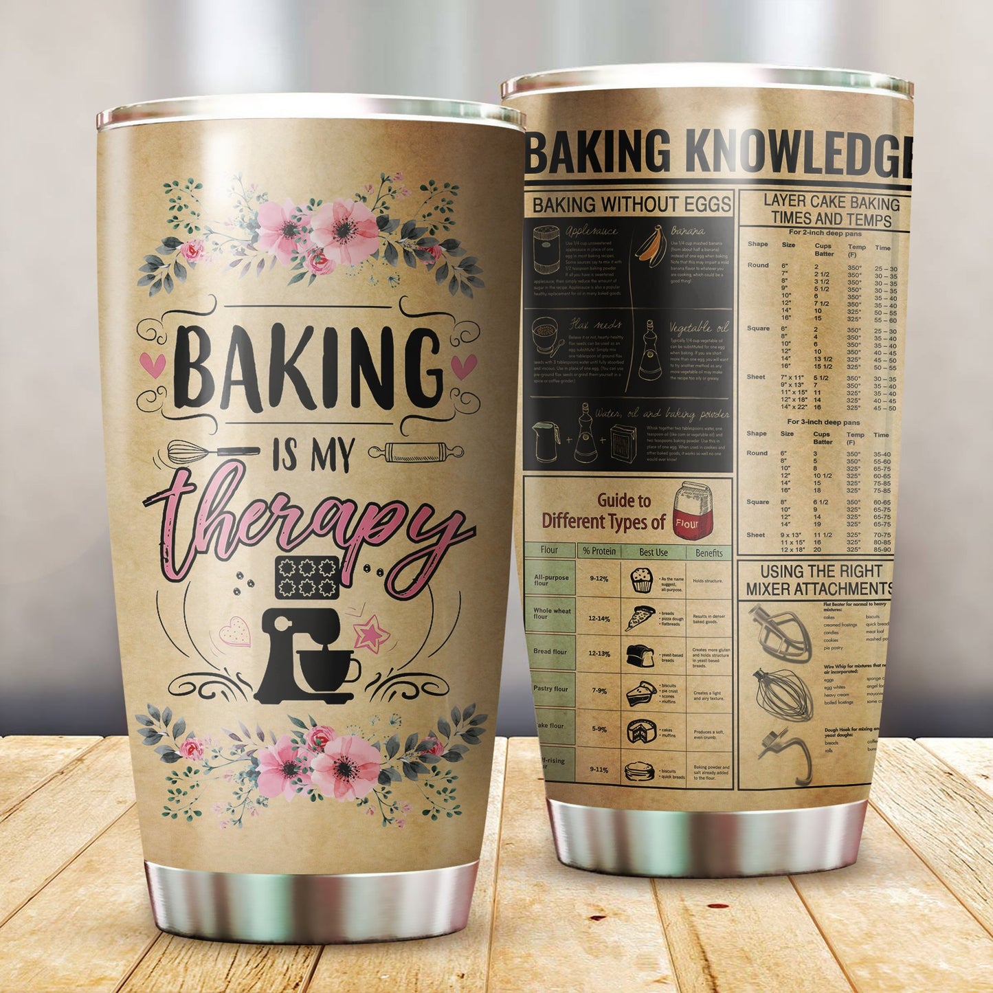 Baking Knowledge Stainless Steel Tumbler 20 Oz Pi210302 - Amaze Style™-Tumbler