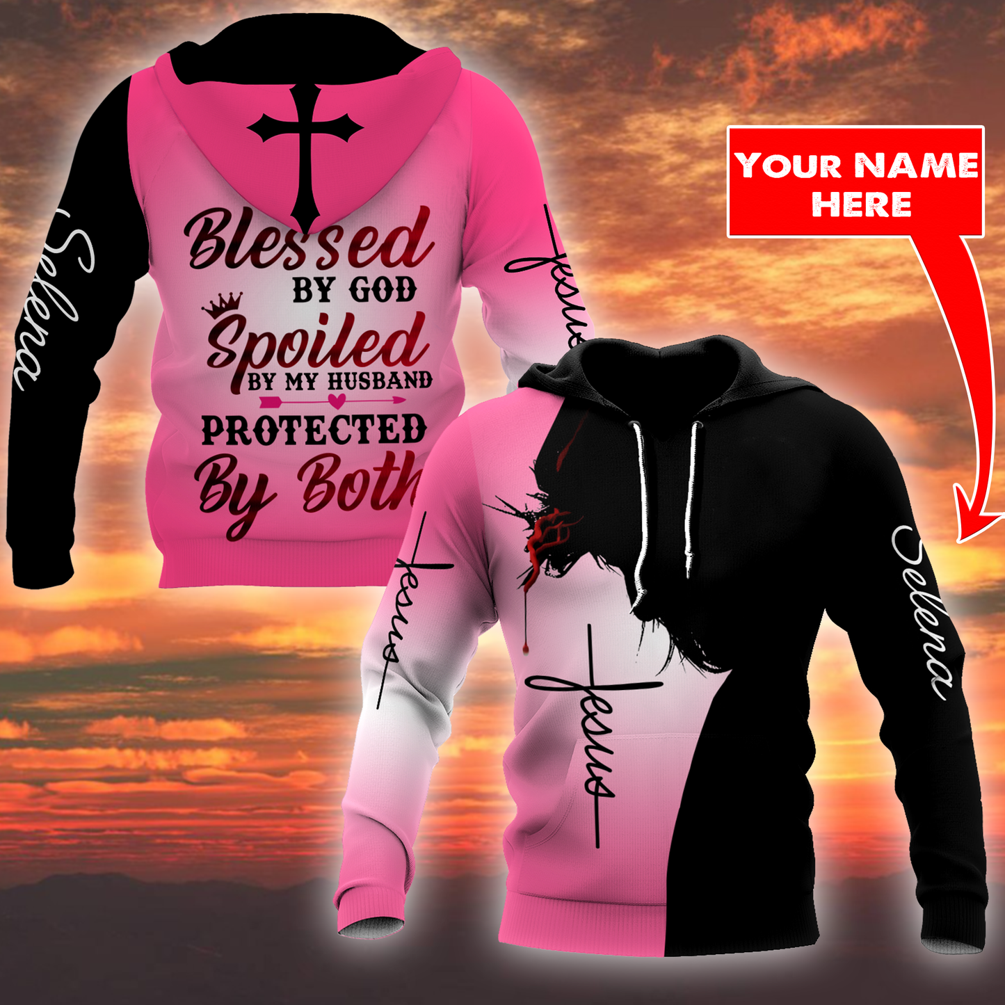 Blessed By God Spoiled By My Husband 3D All Over Printed Shirts NDD10262004