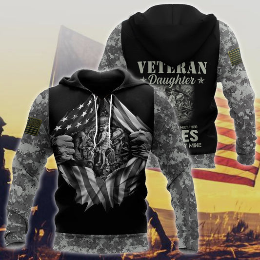 Veteran Daughter 3D All Over Printed Shirt Hoodie MP27082002