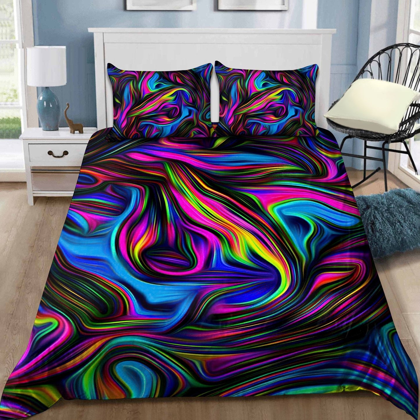 Awesome Fractal Art Bedding Set Pi19082004-MEI