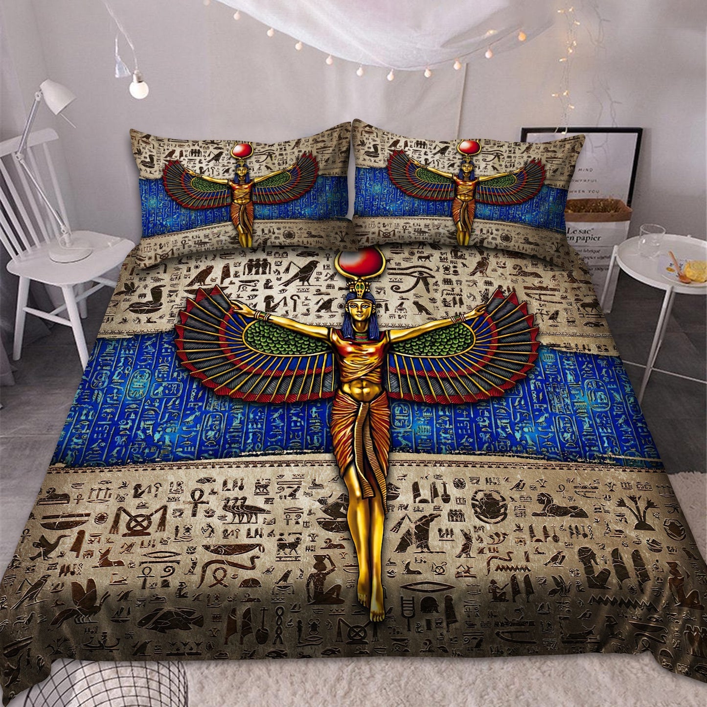 Ancient Egyptian Isis Goddess Bedding Set Pi29062003