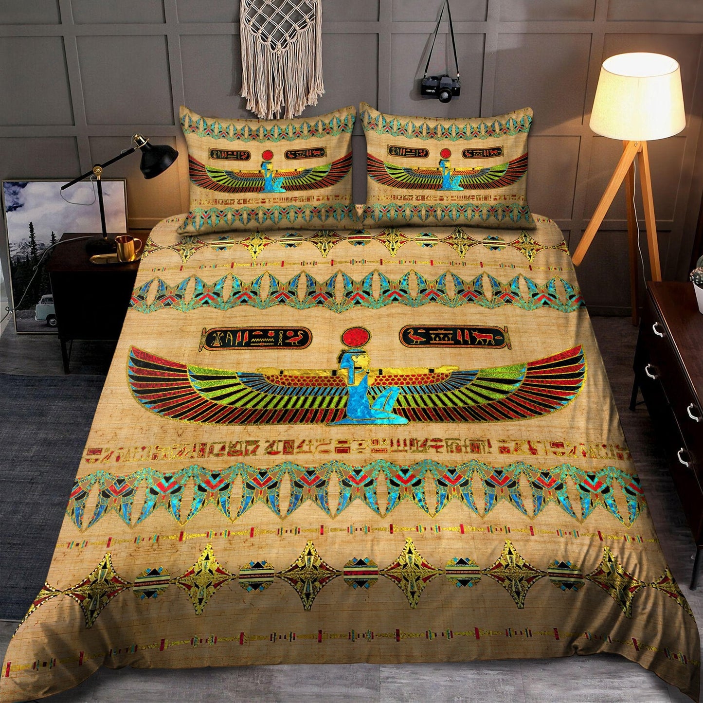 Ancient Egyptian Ma'at Bedding Set Pi01072005