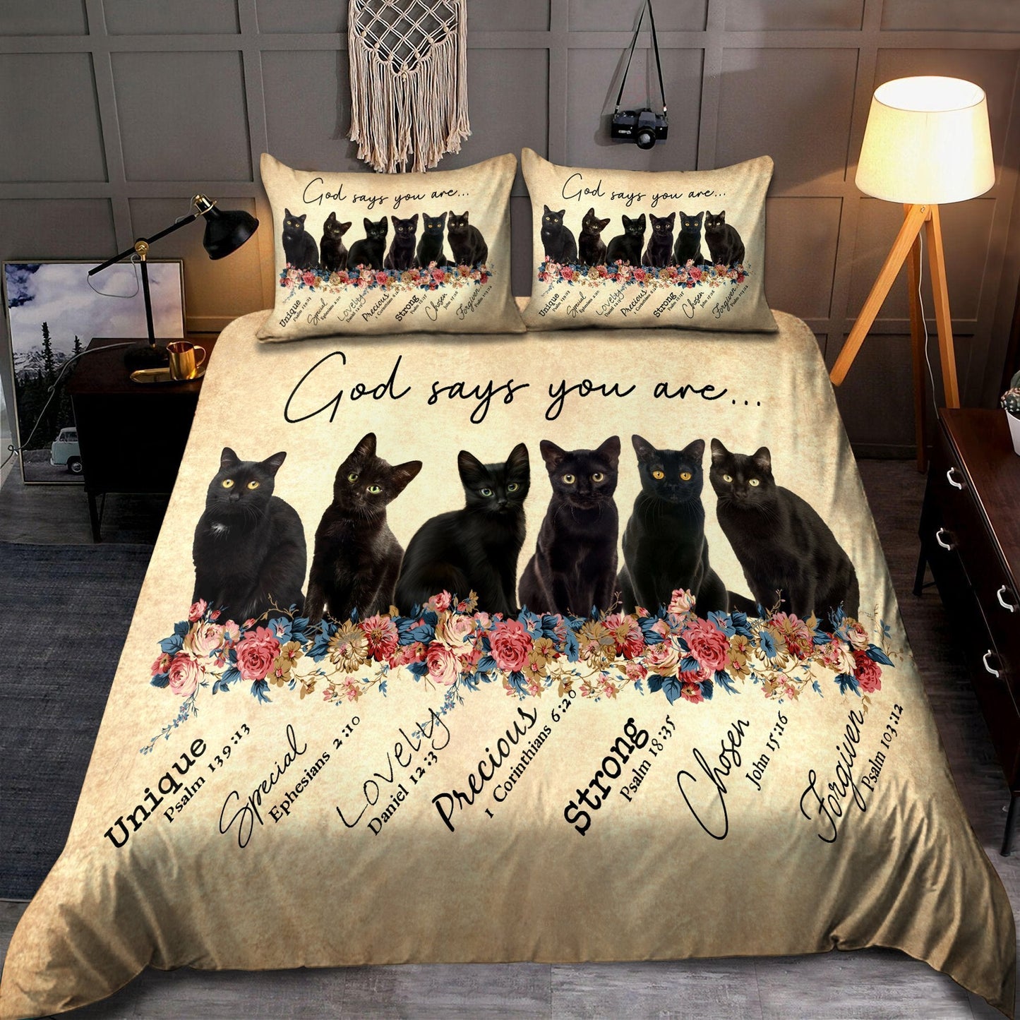 Black Cat-God Says You Are Bedding Set Pi28072003