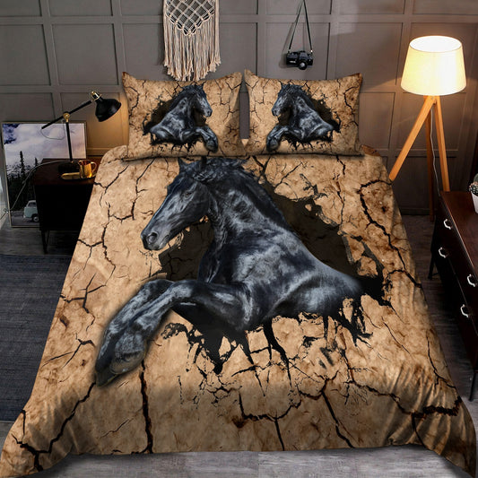 Black Horse Bedding Set DQB07222005
